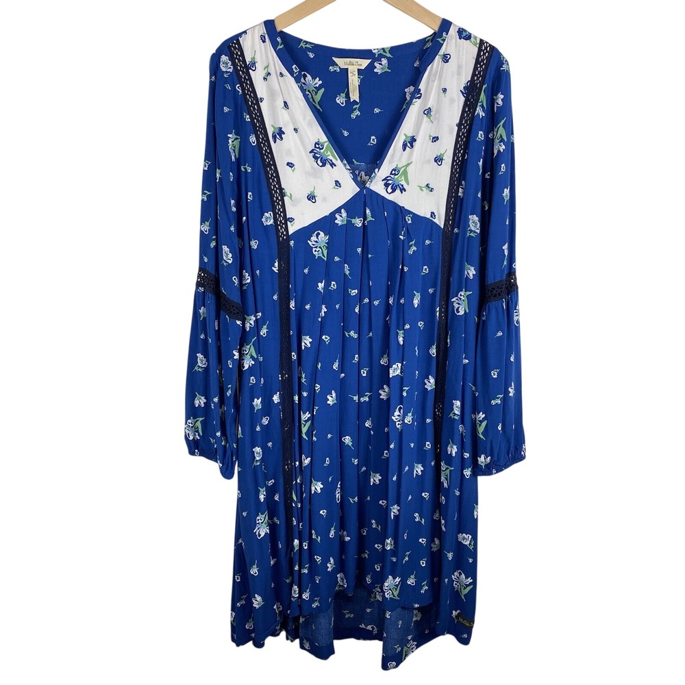 Matilda Jane Day Tripping Ditsy Floral Print Prairie Cottage Core Midi Dress XL